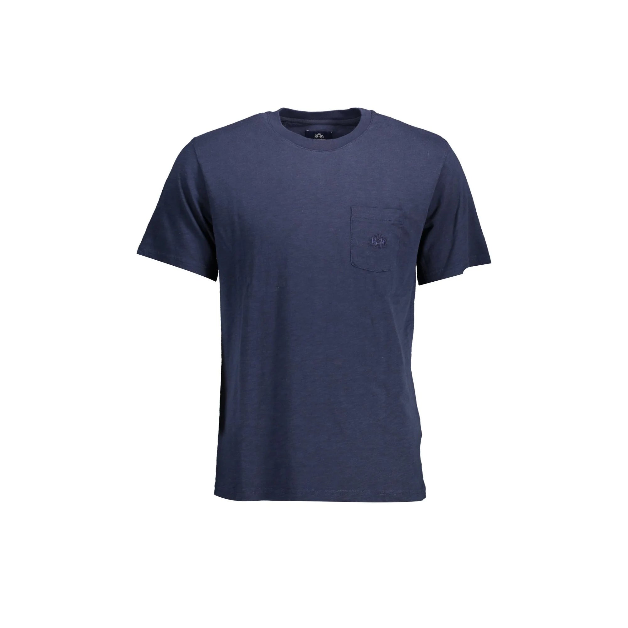 La Martina T-Shirt Maniche Corte Uomo Blu Ricamo - foto prodotto